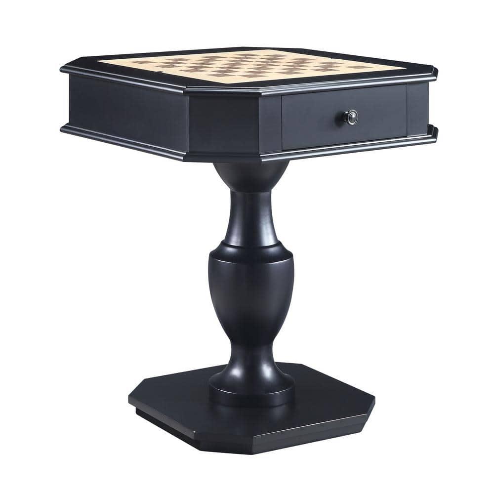 ACME Galini 2-Drawer Wooden Game Table in Black