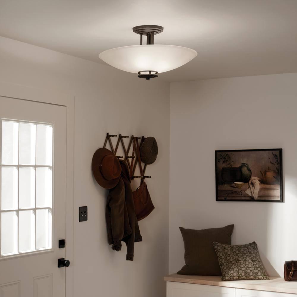 Hendrik Glass Semi Flush Mount