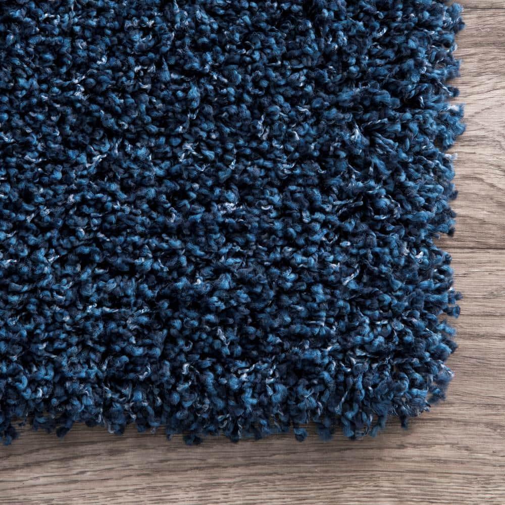 Marleen Plush Shag Navy 12 ft. x 15 ft. Area Rug