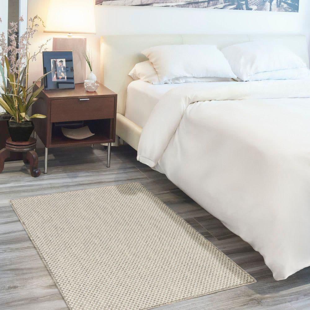 Nourison Courtyard COU01 Indoor/outdoor Area Rug - Ivory Silver 3' x 5'