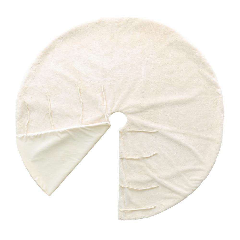 Glitzhome Solid Color Tree Skirt