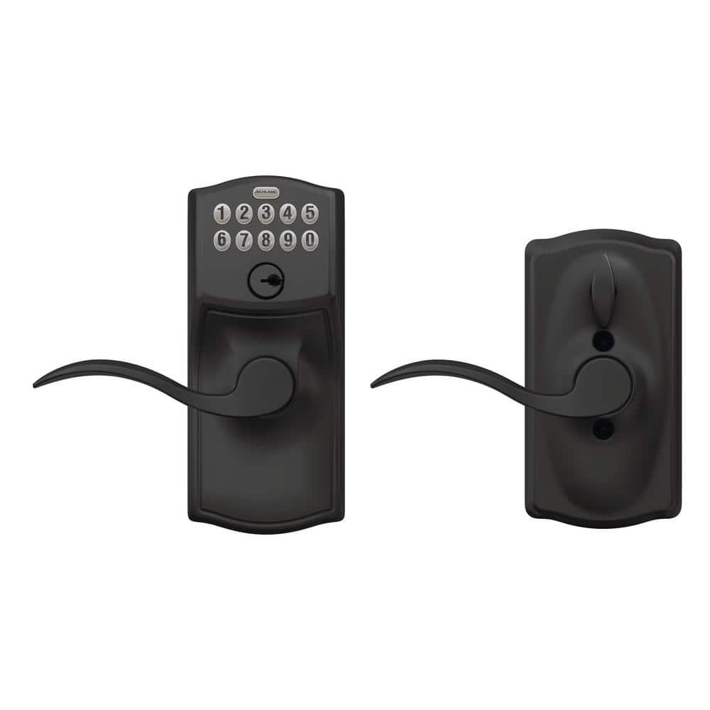 Schlage Fe595-Cam-Geo Camelot Keypad Entry - Black
