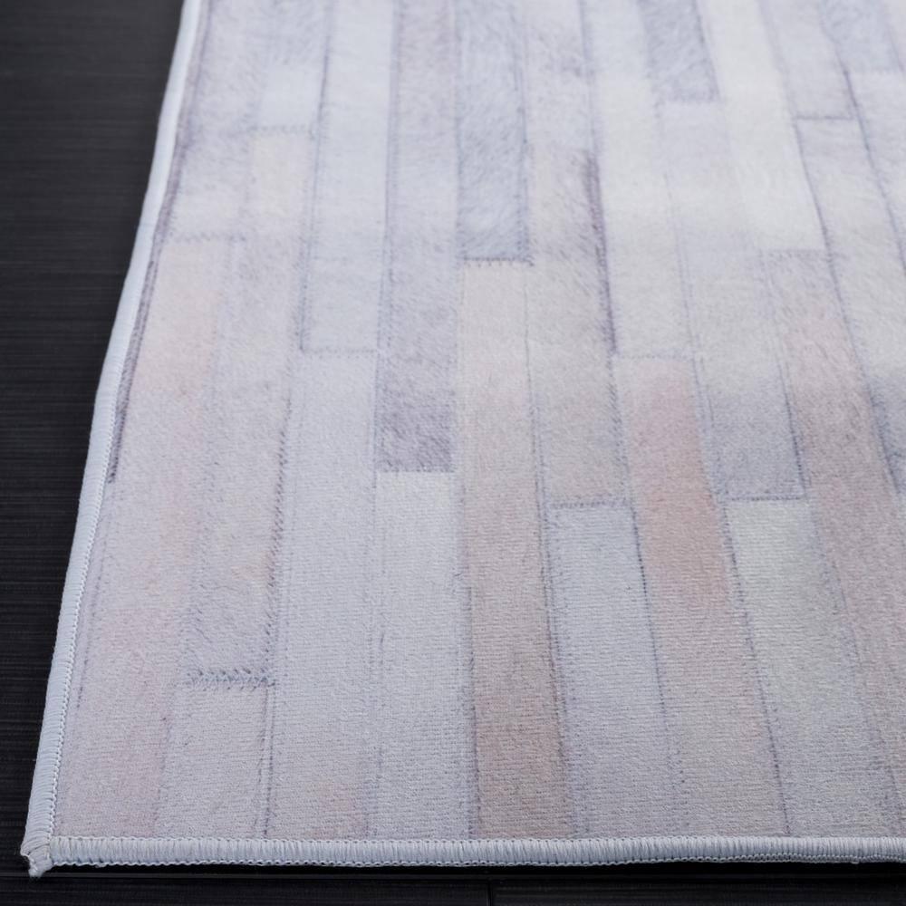 Faux Hide FAH510 Power Loomed Machine Washable Area Rug - Ivory/Light Grey - 4'x6' - Safavieh.