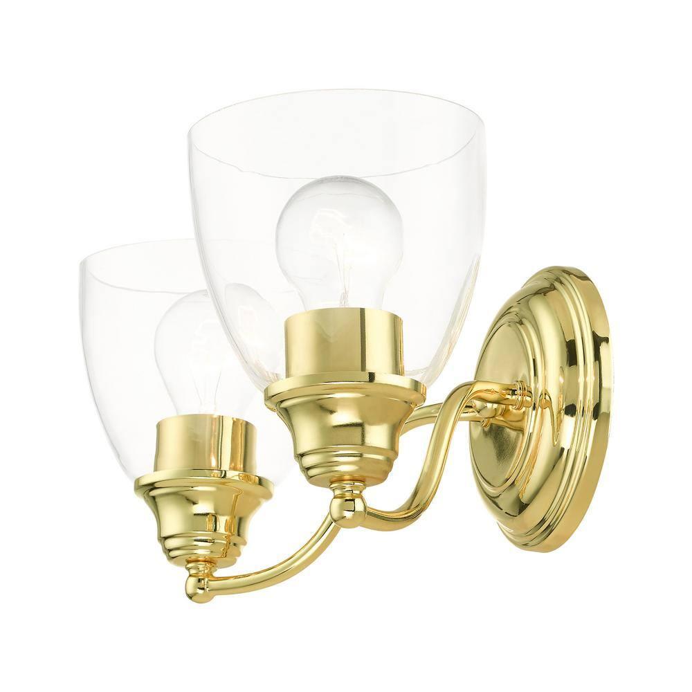 Livex Lighting Montgomery 2 - Light Vanity in  Polished Brass