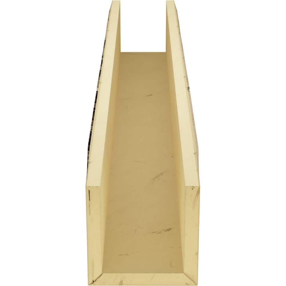 8"W x 6"H x 8'L 3-Sided (U-beam) Knotty Pine Endurathane Faux Wood Ceiling Beam, Natural Pine