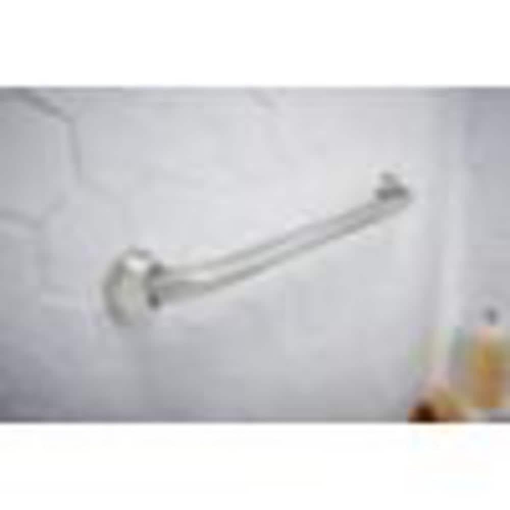 Delta Lahara (1-Pack) 16' Shower Grab Bar Seniors ADA Compliant Bright Stainless Steel 450 lb Capacity Bathroom Safety Handle for Shower, Bathtub | Wall Mounted Balance Assist, Grip DF59816-BS1-XX