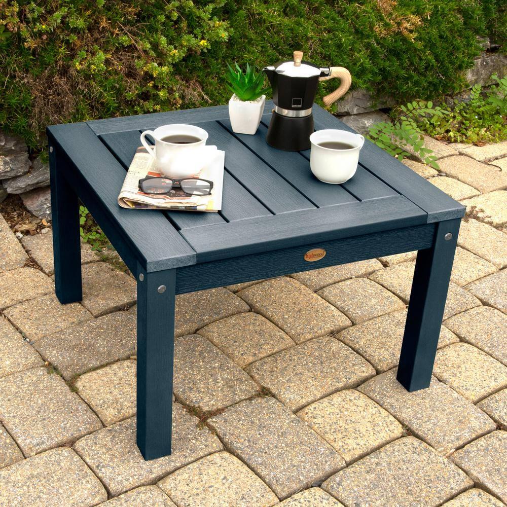 Highwood Adirondack Side Table - 24" W x 24" L x 16" H, Outdoor, Eco-friendly, Synthetic Wood