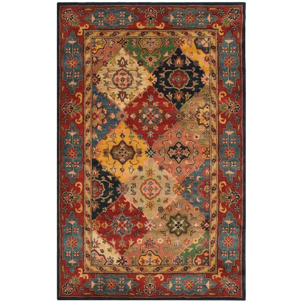 Heritage HG926 Hand Tufted Area Rug - Red/Multi - 5'x8' - Safavieh.