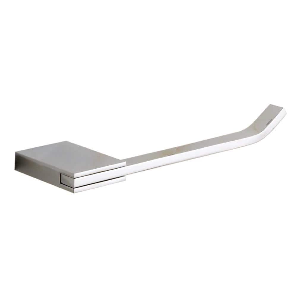 Chrome Rectangular Wall Mounted Toilet Paper Holder