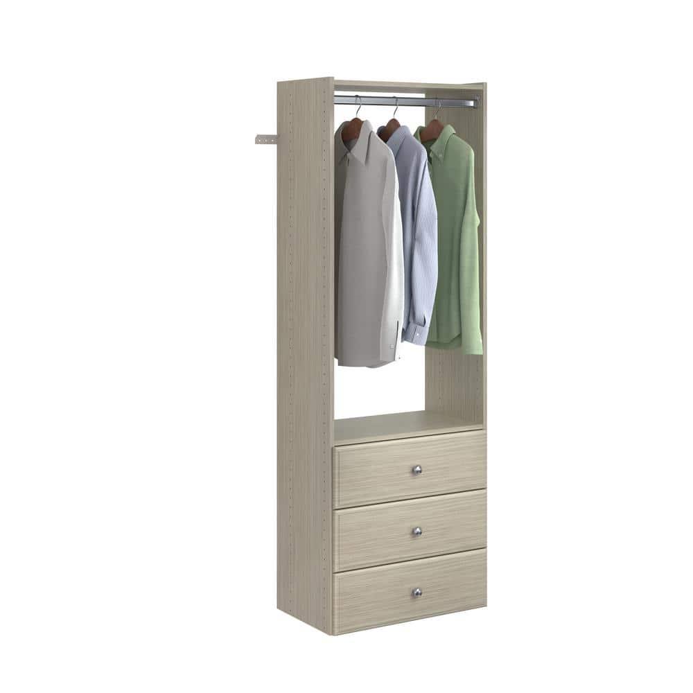 Easy Track Ph32 25-1/8" Wide Elite Closet Organizer System - Grey