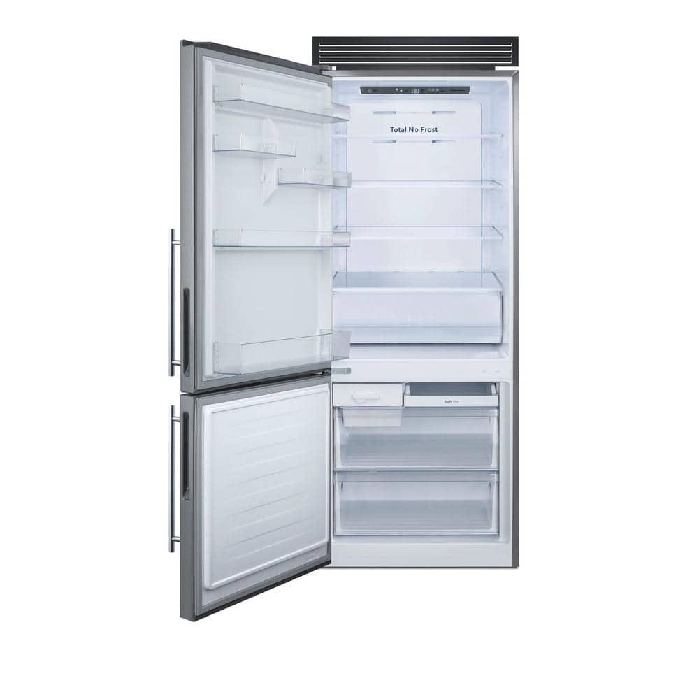 Summit Appliance FFBF279SSXH72LHD 28 in. Bottom Freezer Refrigerator - LHD