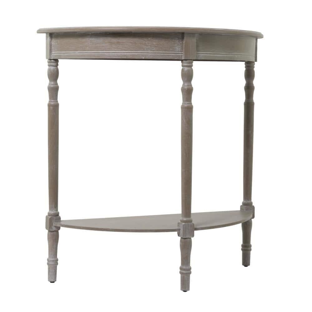 Ophelia & Co. Mcbroom Wood Half Moon 1 Shelf Console Table