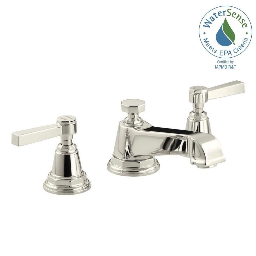 Pinstripe® Pure Widespread Bathroom Sink Faucet with Cross Handles