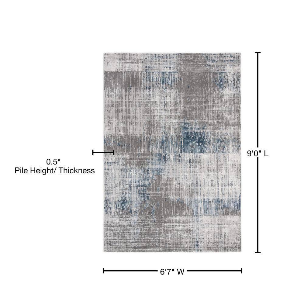 Craft CFT874 Loomed Indoor Area Rug - Grey/Blue - 6'7"x9' - Safavieh