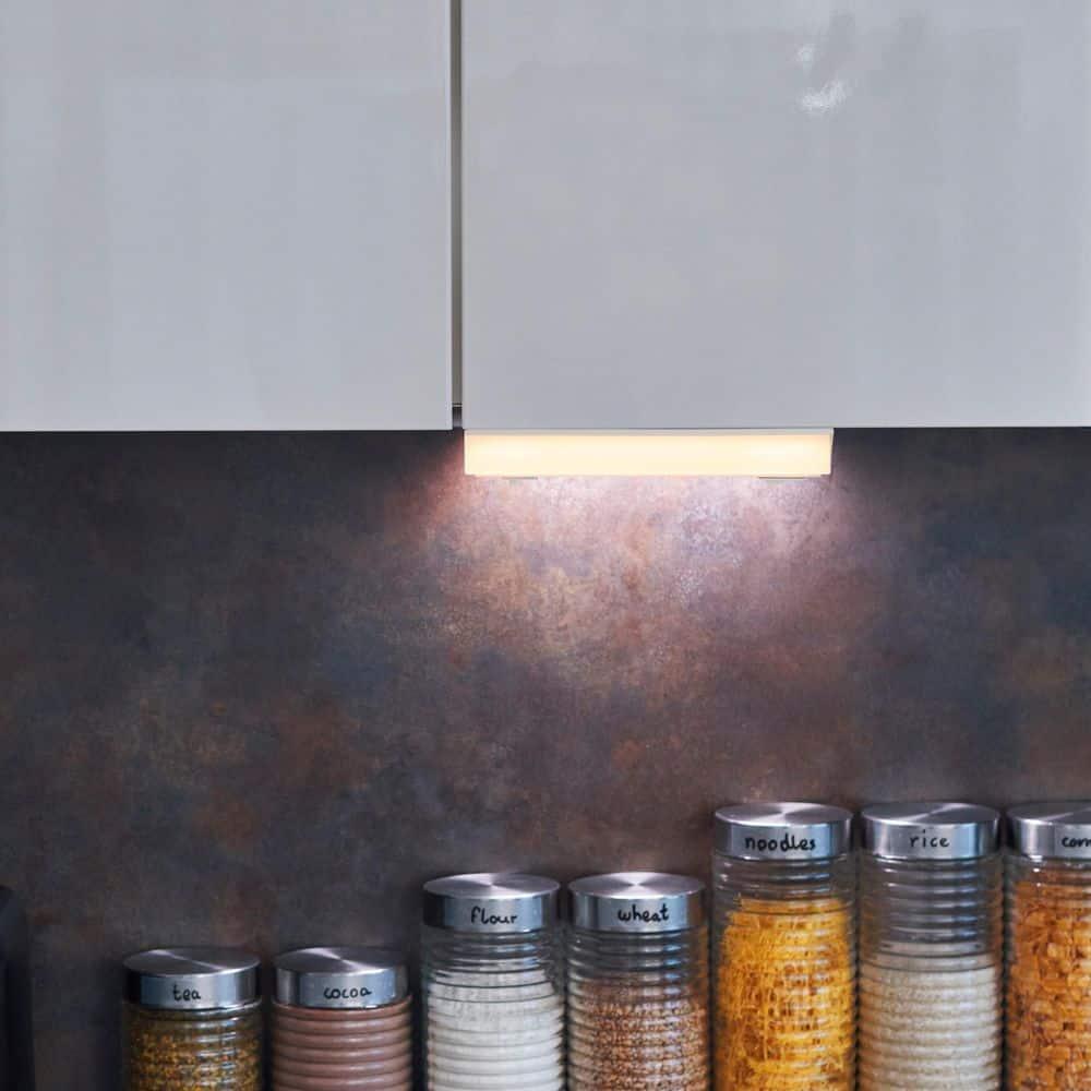 Maxxima 9 in. LED Under Cabinet Light, Hardwired, 270 Lumens, 5 CCT 2700K - 5000K, White, On/Off Switch