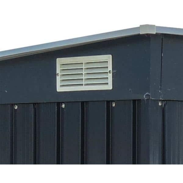 Duramax 6ft x 6ft Bicycle Storage Metal Anthracite w/ white trim