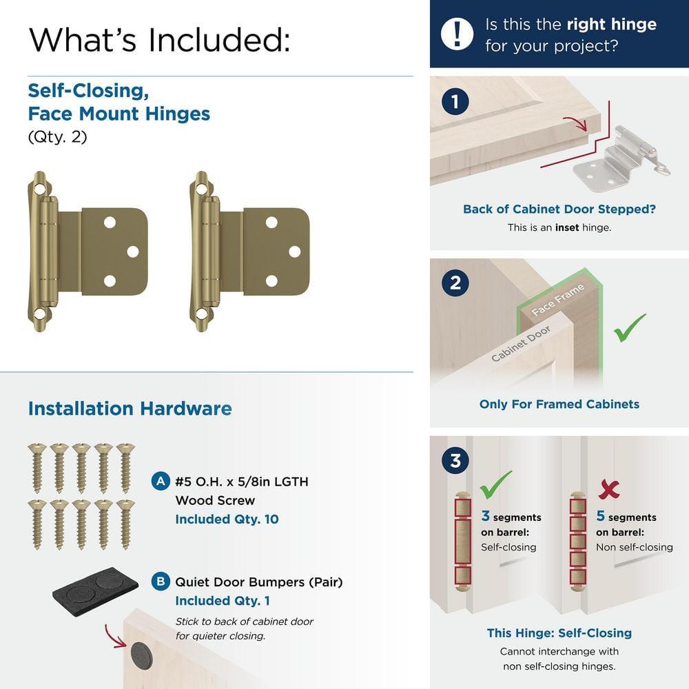 Face Mount Overley Hinge