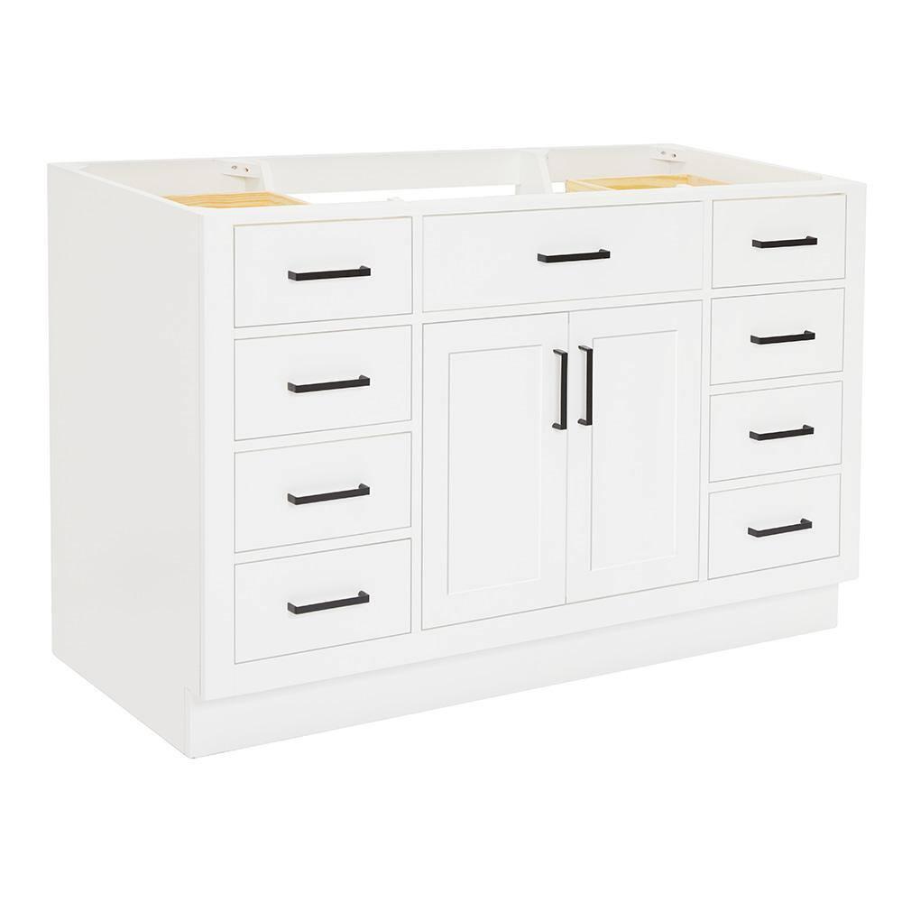 Ariel T054s-Bc Hepburn 54" Single Free Standing Vanity Cabinet Only - White