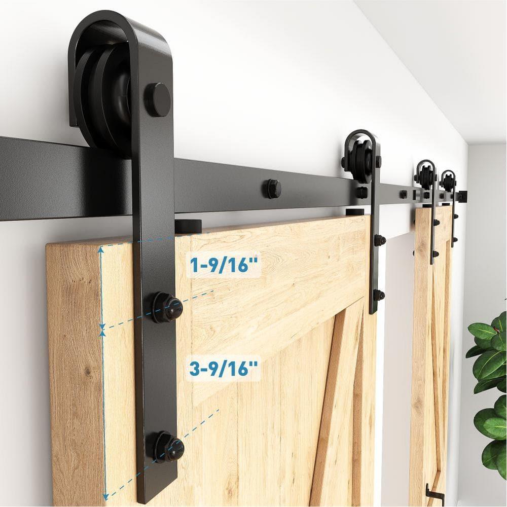 Lazio Sliding Standard Double Barn Door Hardware Kit