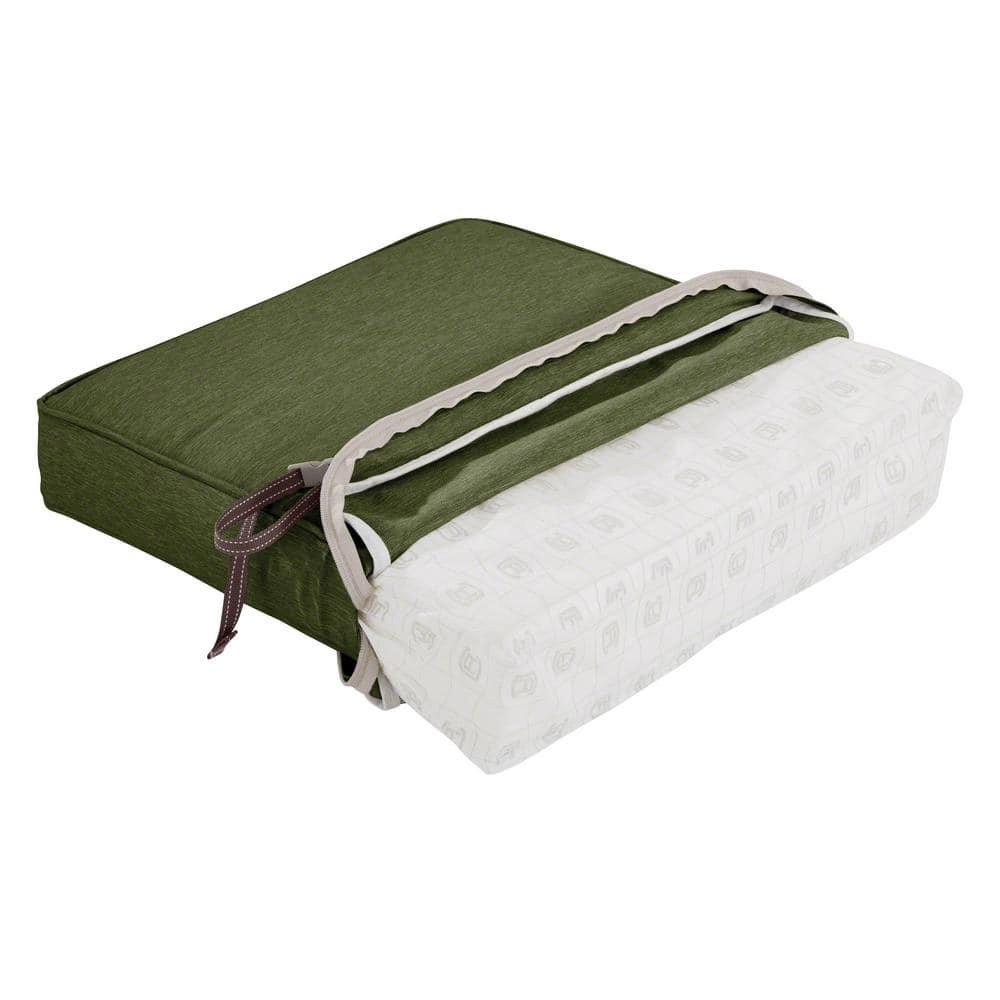Classic Accessories Montlake FadeSafe Water-Repellent 48 x 18 x 3 Inch Outdoor Bench Cushion, Heather Fern