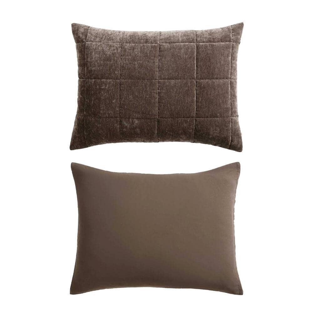 Vera Wang Vera Wang Chenille Box Solid Reversible Quilt Set