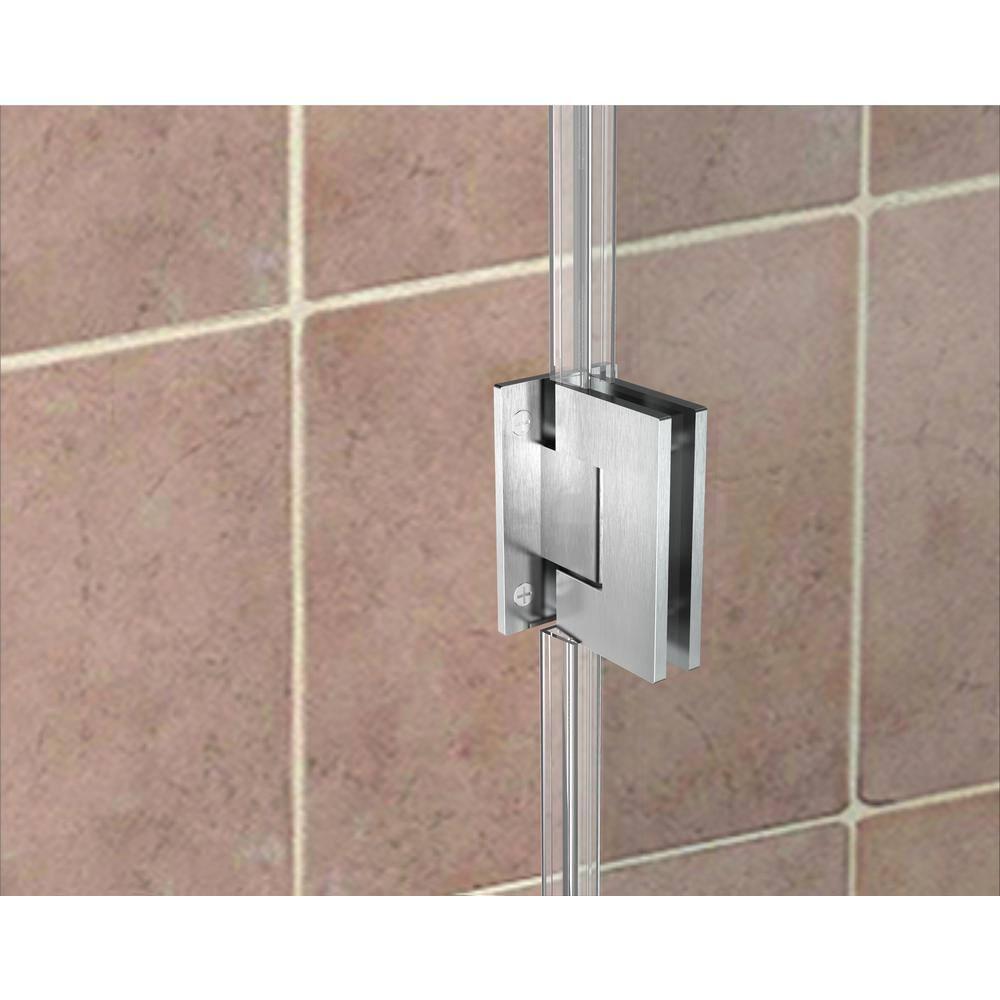 Aston Bromley GS 55" x 72" Rectangle Hinged Shower Enclosure SEN962EZ-SS-552536-10