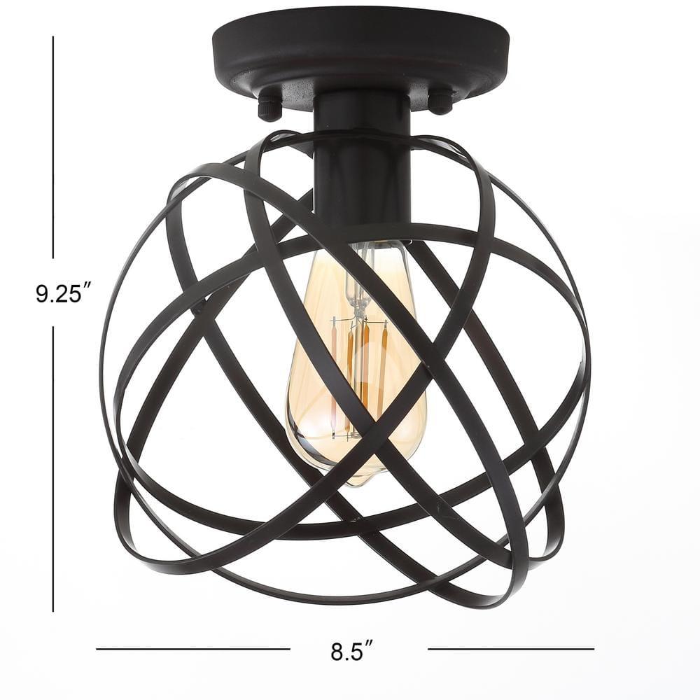 Alba 8.5" Orb Metal LED Flush Mount, Oil Rubbed Bronze