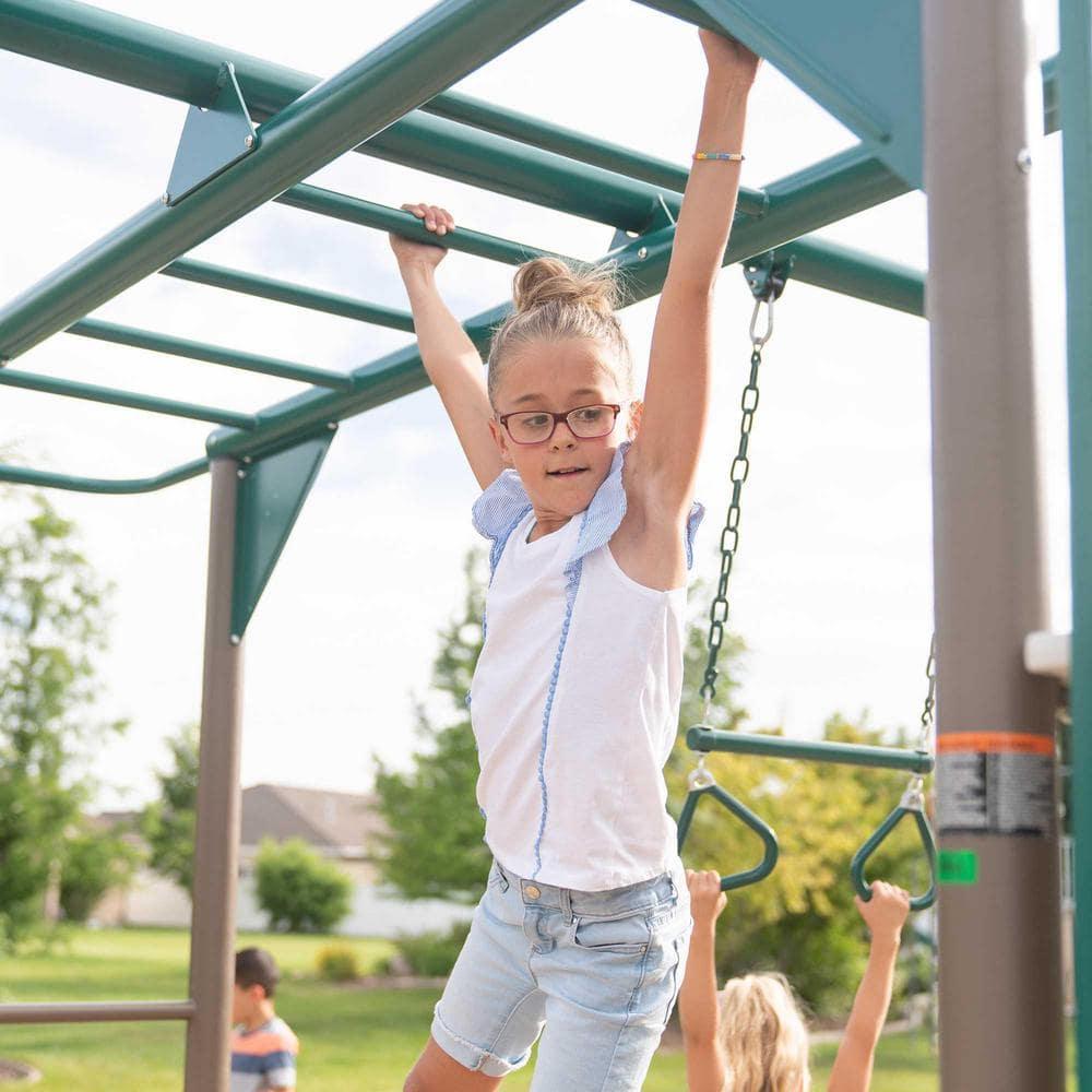 Lifetime Lifetime Powder Coated Steel Swing Set with 4 Swing(s) , 1 Slide(s)