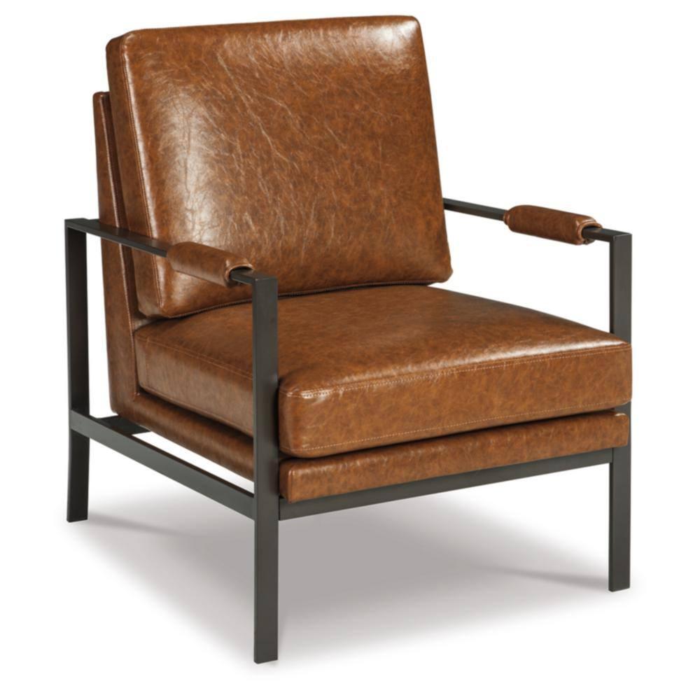 Signature Design by Ashley Contemporary Peacemaker Accent Chair  Brown