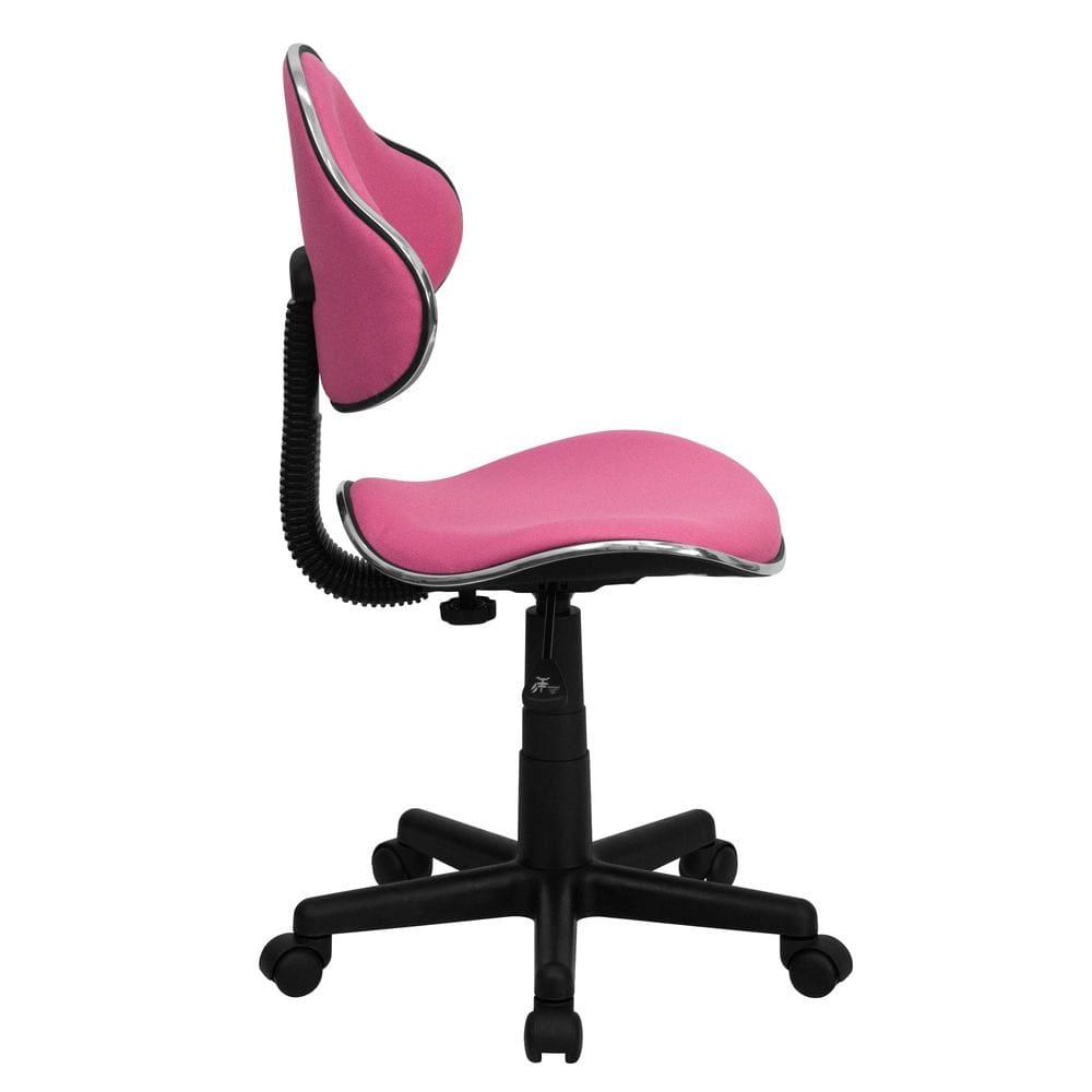 Flash Furniture Whitney Pink Fabric Swivel Ergonomic Task Office Chair