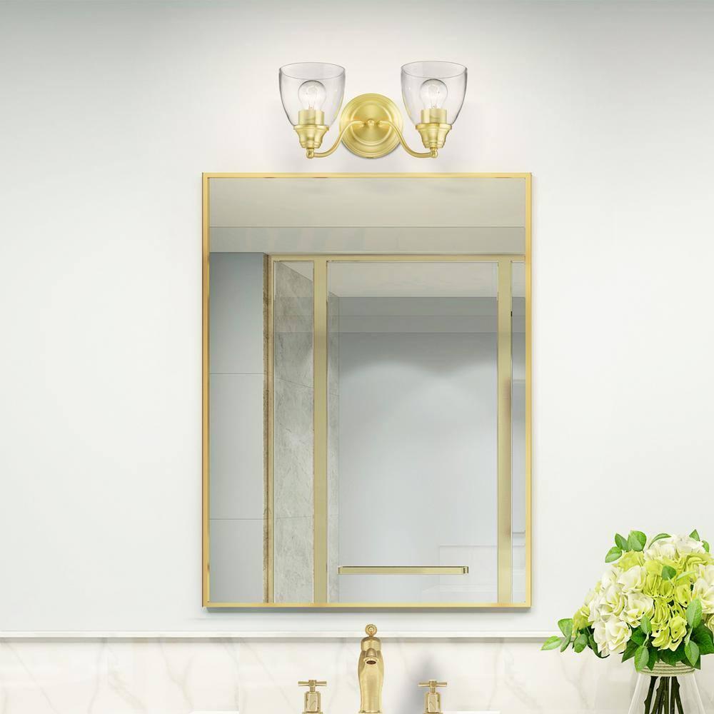 Livex Lighting Montgomery 2 - Light Vanity in  Satin Brass