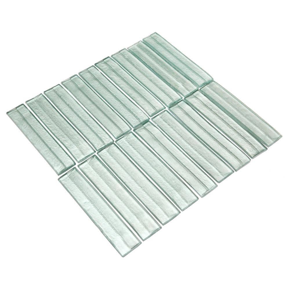 Tara Stacked 11.61" x 11.73" Molten Glass Mosaic Wall Tile (0.95 Sq. Ft. / Sheet)