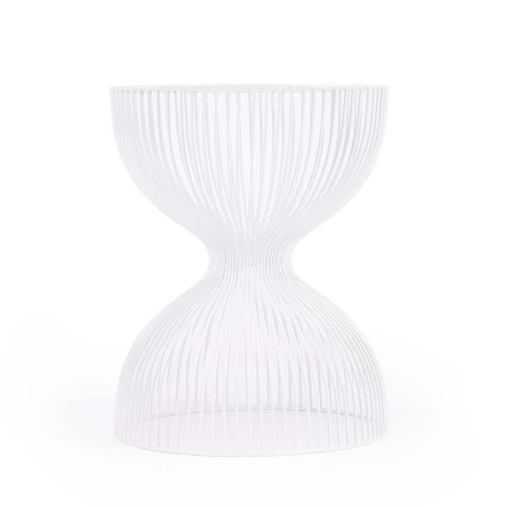 Butler Specialty Nicholas White Metal End Table