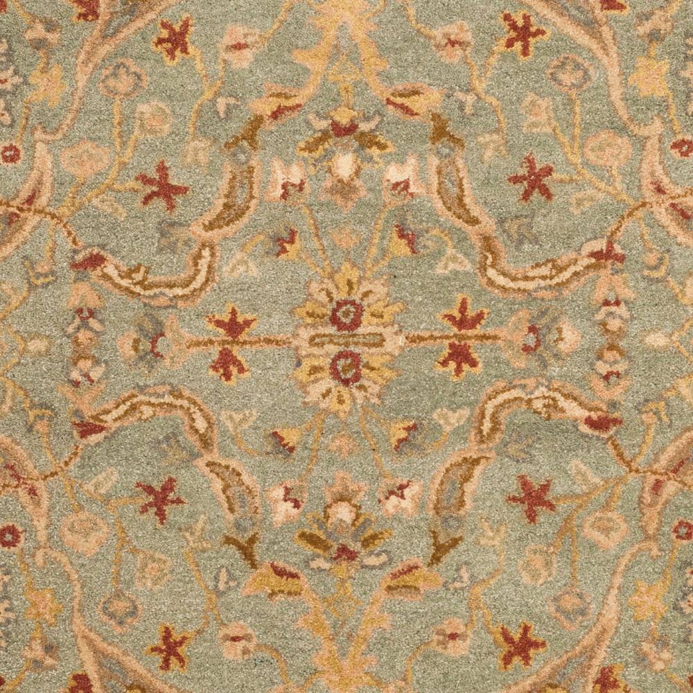 Antiquity AT311 Hand Tufted Area Rug - Teal/Beige - 7'6"x9'6" - Safavieh.