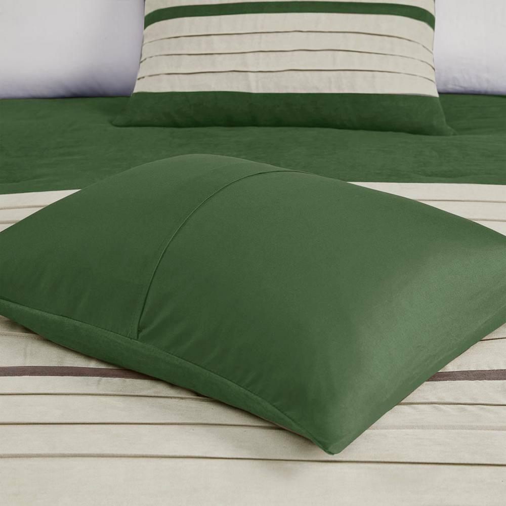 Madison Park Palmer 7 PC Pieced Faux Suede Comforter Set