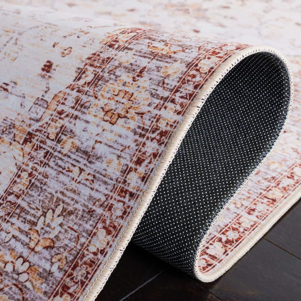 Tucson TSN179 Power Loomed Machine Washable Area Rug - Beige/Gold - 8'x10' - Safavieh.