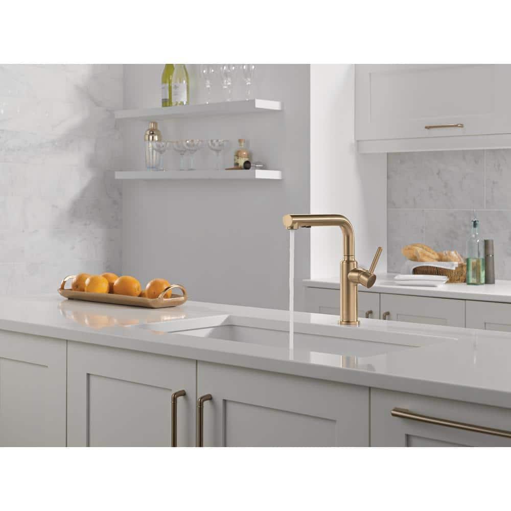 Daneri Pull-Out Sprayer Kitchen Faucet, Single Handle Kitchen Sink Faucet