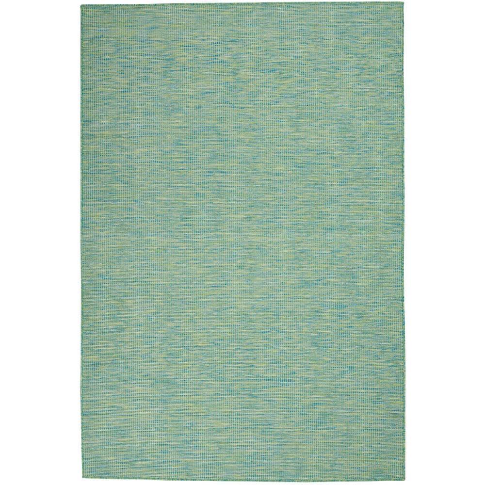 Nourison Positano POS01 Indoor/outdoor Area Rug - Blue/Green 5' x 7'