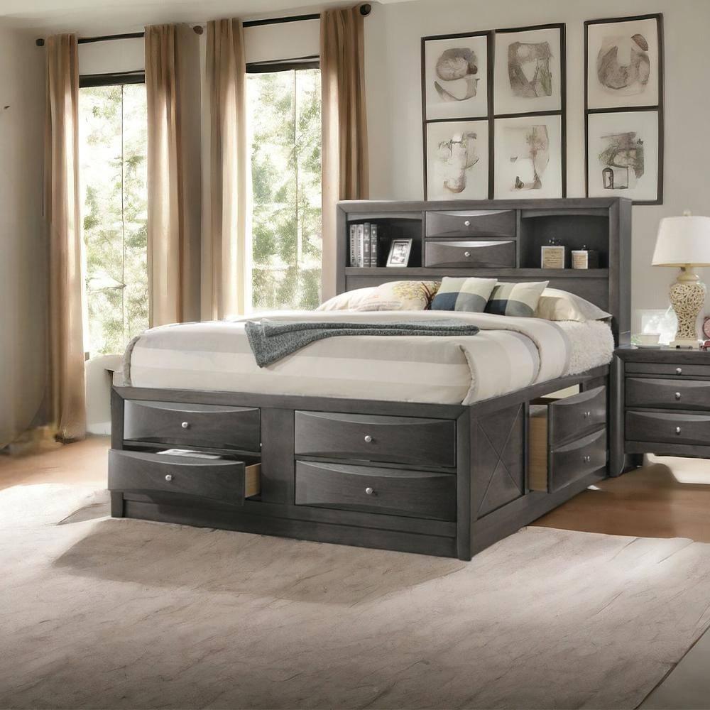 Wildon Home® Elyne Bookcase Storage Bed