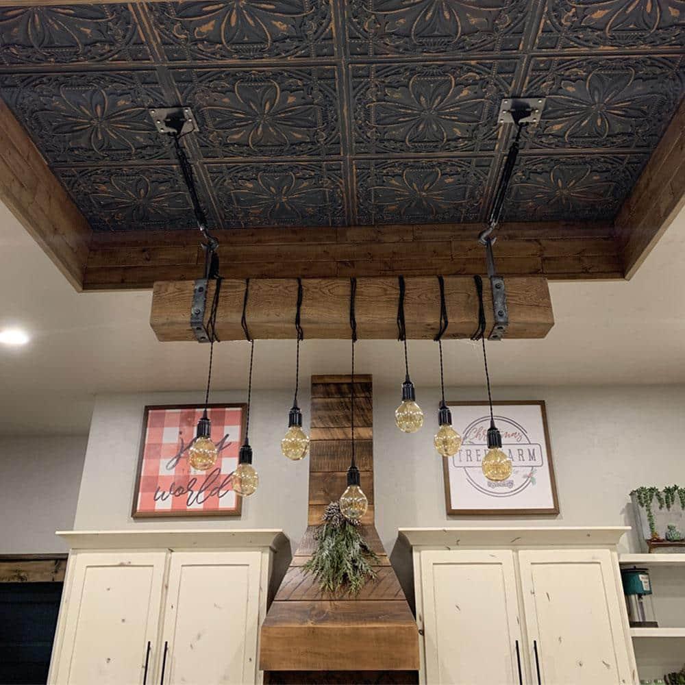 FromPlainToBeautifulInHours Milan 2 Ft. x 2 Ft. Drop-In or Glue-Up PVC Ceiling Tile & Reviews | Wayfair