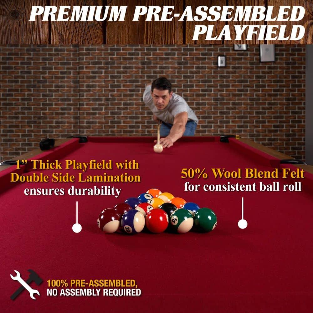 Barrington Billiards Company Barrington Arlington 8 ft Pool Table with Playing Accessories