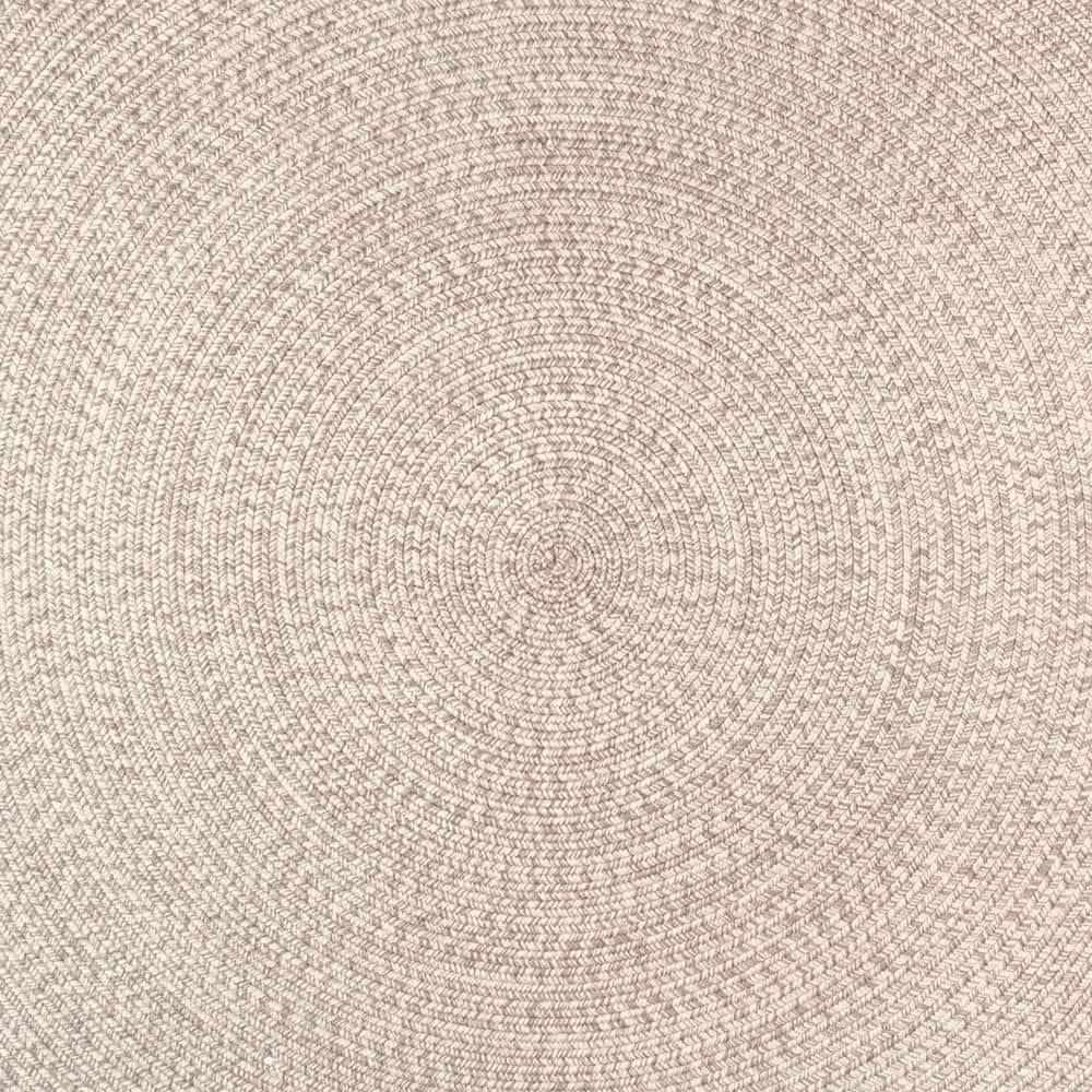 nuLOOM Wynn Braided Indoor/Outdoor Tan 5' Casual Round Rug