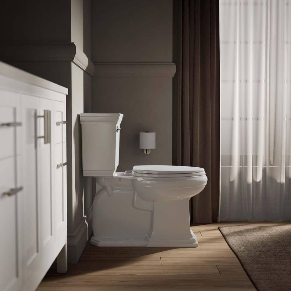 Kohler Brevia Quiet-Close Toilet Seat with Grip-Tight Bumpers and Quick-Attach Hardware
