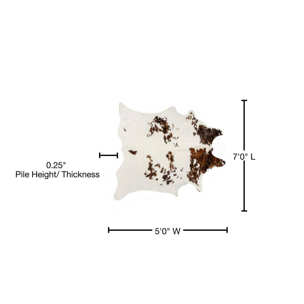60" x 84" Tricolor Cowhide - Area Rug