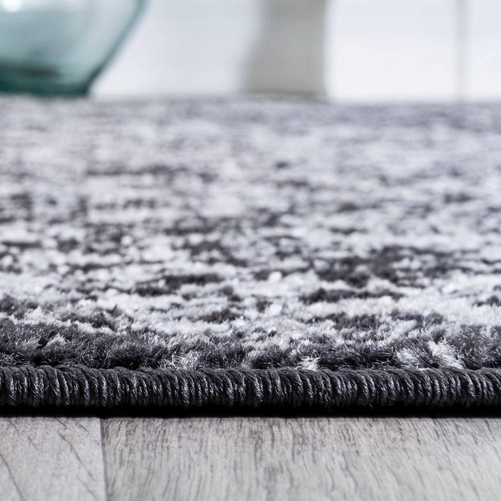 8' x 10' Modern Persian Boho Vintage Trellis Area Rug, Black/Ivory - JONATHAN Y