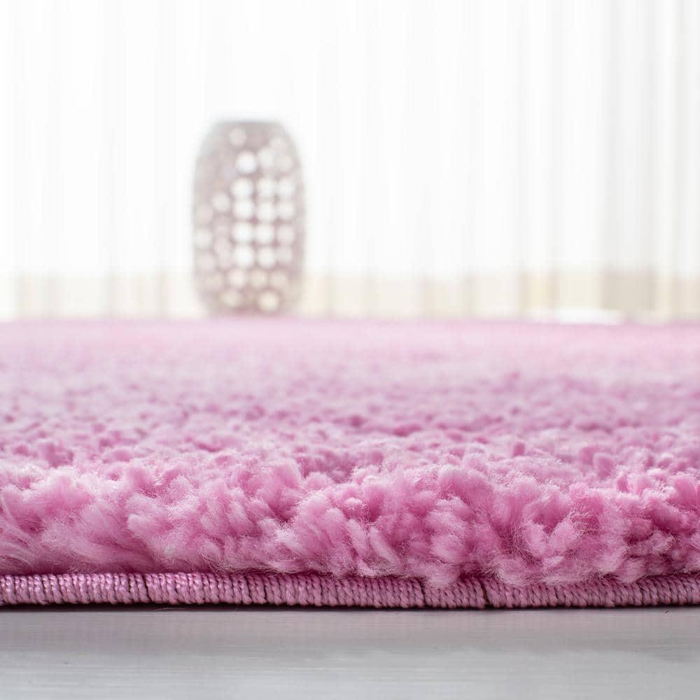 August Shag 900 AUG900 Power Loomed Indoor Area Rug - Pink - 4'x6' - Safavieh