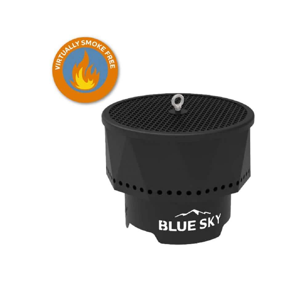 Blue Sky Outdoor Living Round Steel Wood Burning Smokeless Fire Pit
