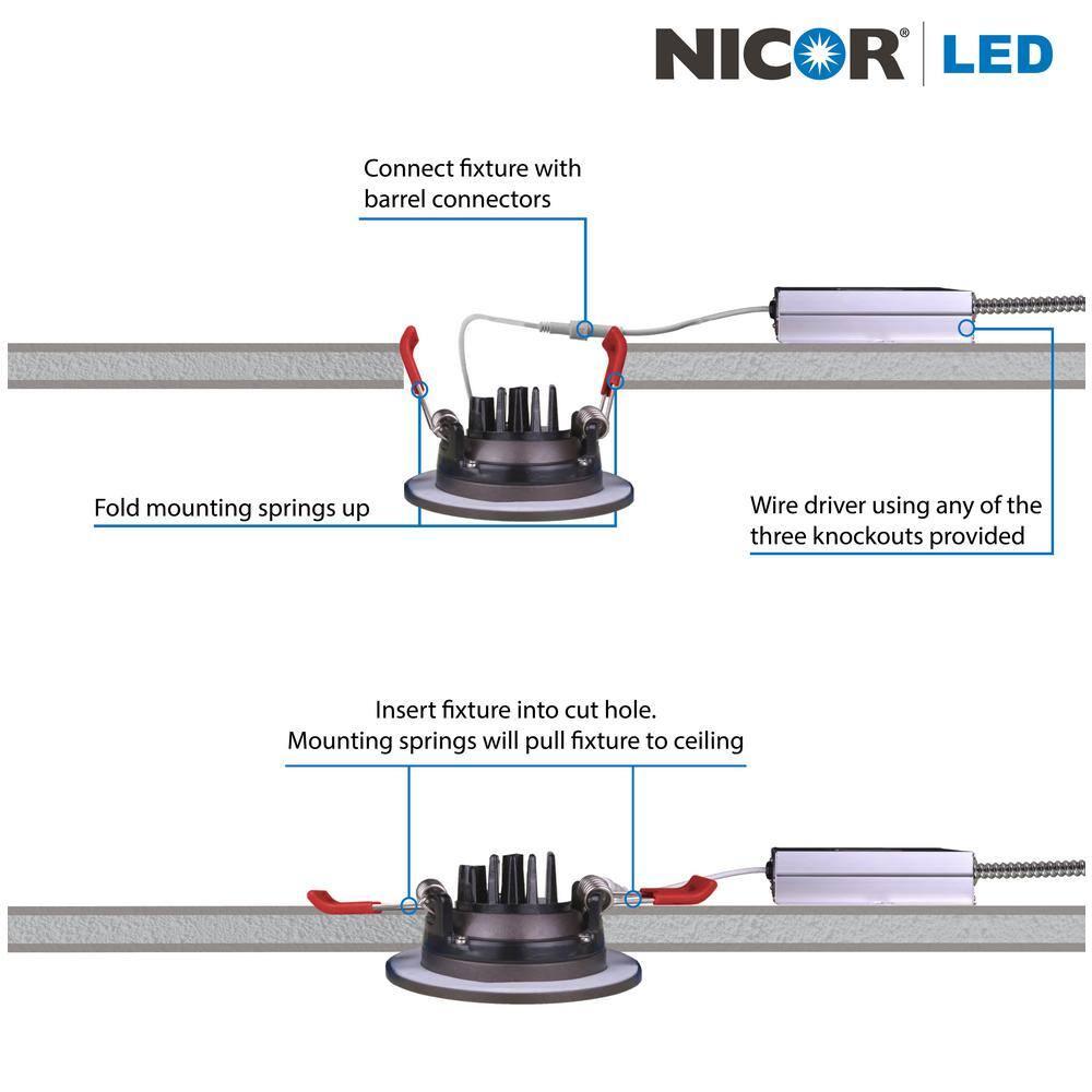 NICOR Lighting Dimmable Circle Flush Mount