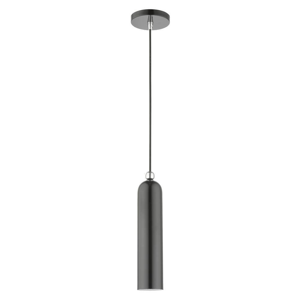 Livex Lighting Ardmore 1 - Light Pendant in  Shiny Dark Gray