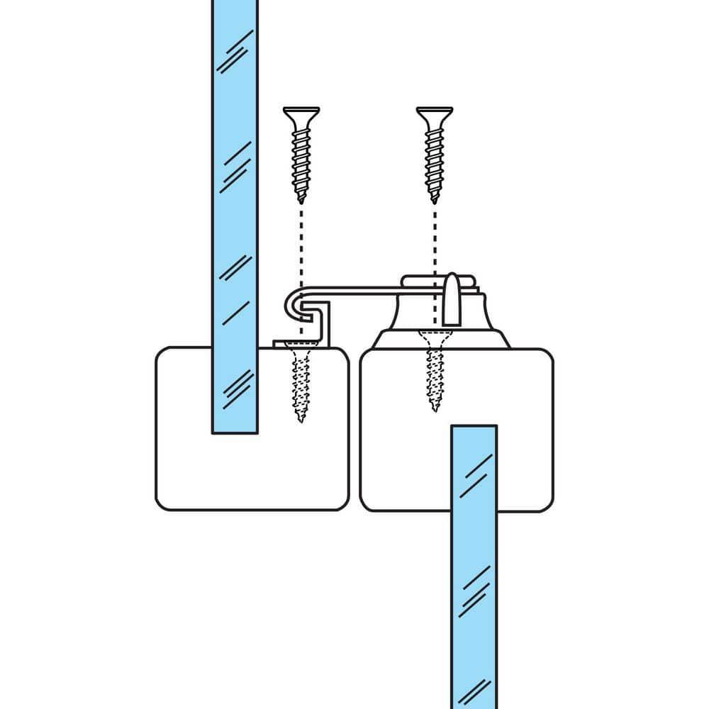 1-3/4 in. Antique Brass-Plated Stamped Steel Double Hung Sliding Window Sash Lock w/Draw Tight Cam-Action Latch Design